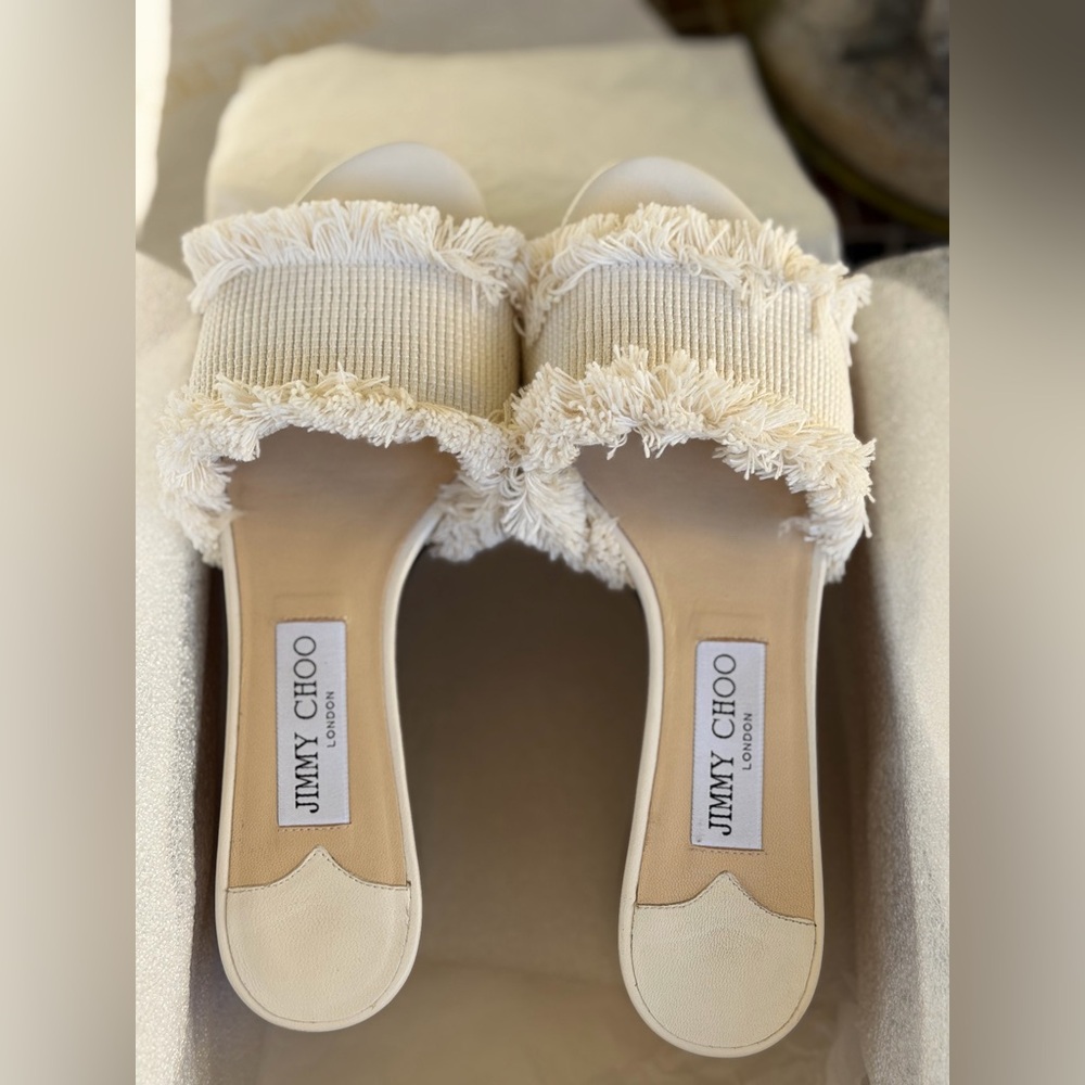 Jimmy Choo Deedee 80 wedge sandals.